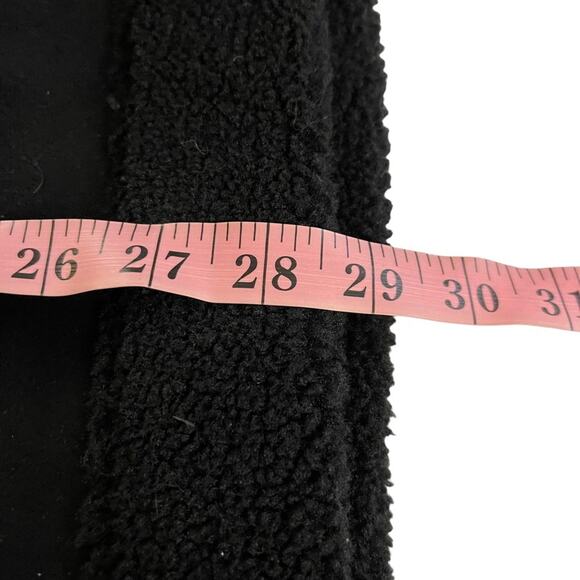 Ann Taylor LOFT Black Faux Suede Aviator Jacket Sz Large NWT - Picture 11 of 11